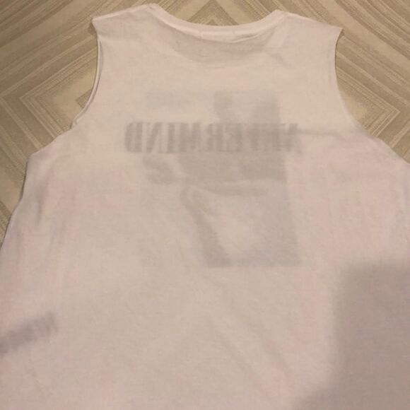 Chrldr “Nevermind” w. Palm Tree White Tank Top - Size S - Picture 7 of 7